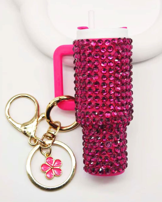 Dark Pink Tumbler Cup Charm