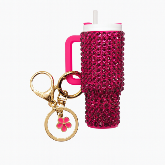 Dark Pink Tumbler Cup Charm