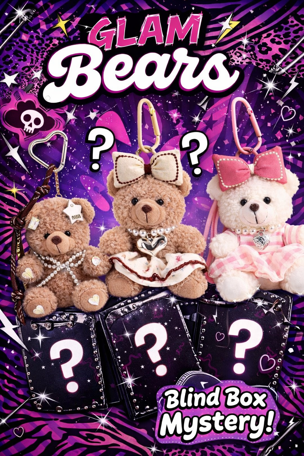 Glam Bears Purse Charm - Blind Box