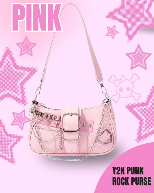 Pink Y2K Punk Rock Purse