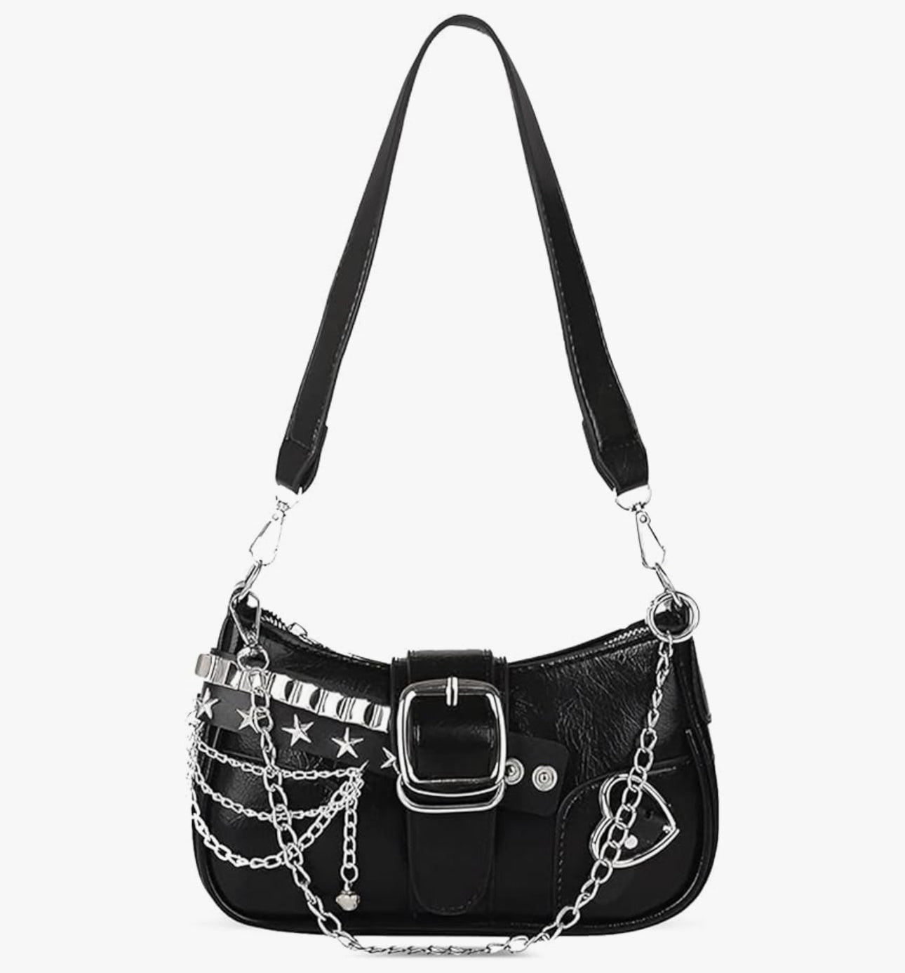 Black Y2K Punk Rock Purse