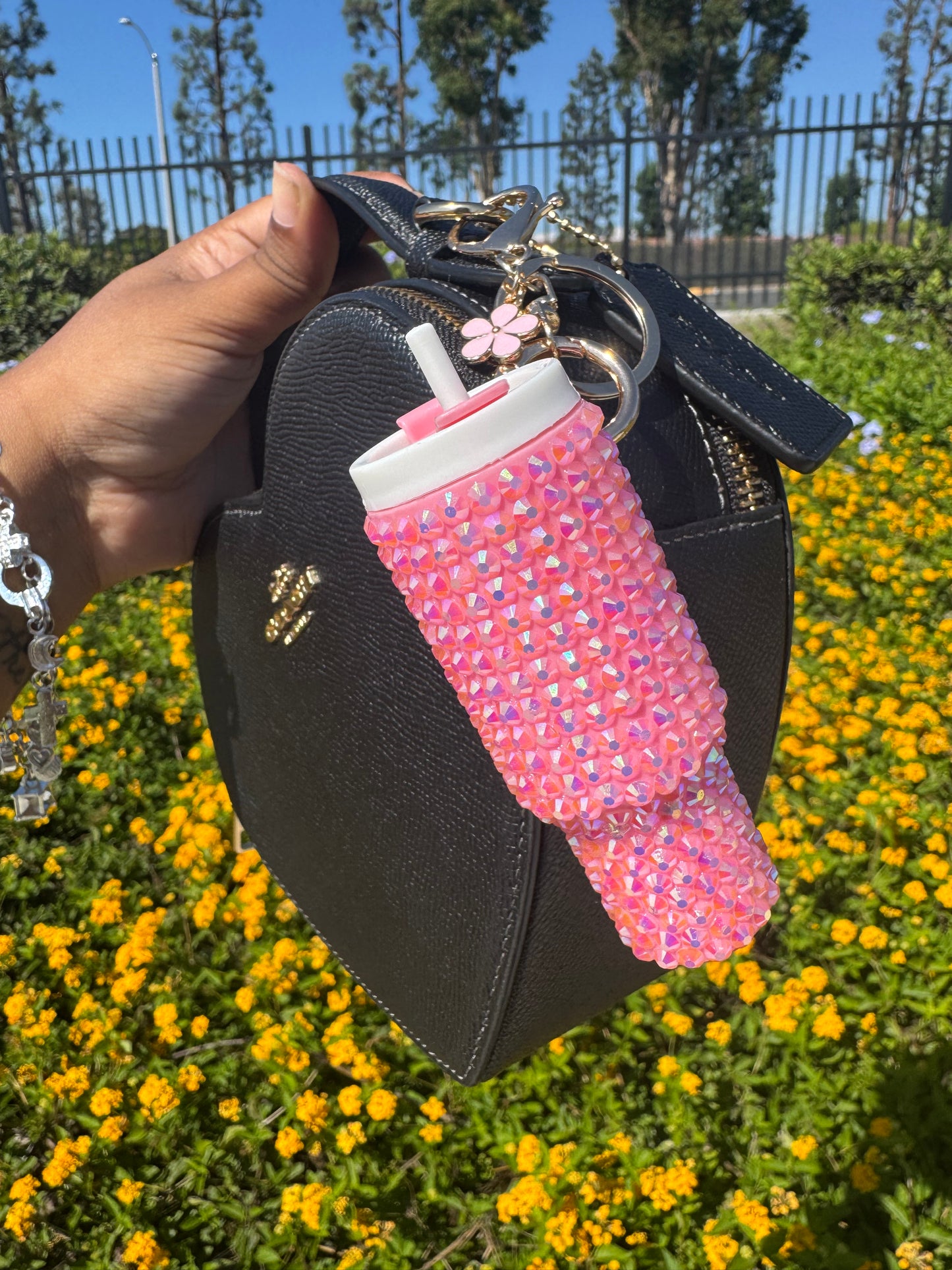 Light Pink Tumbler Charm